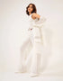 TEXTURED CARGO WIDELEG PANTS
